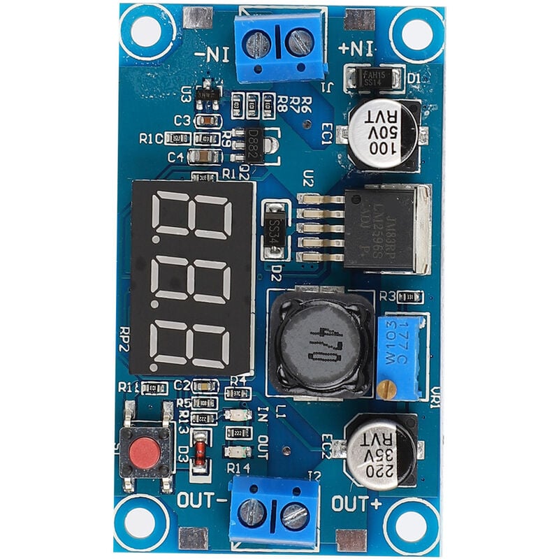 DEWIN Module d'alimentation Convertisseur Boost,Module élévateur  d'alimentation DC-DC 10-60V à 12-97V Boost Module d'alimentation CC CV  1500W 30A