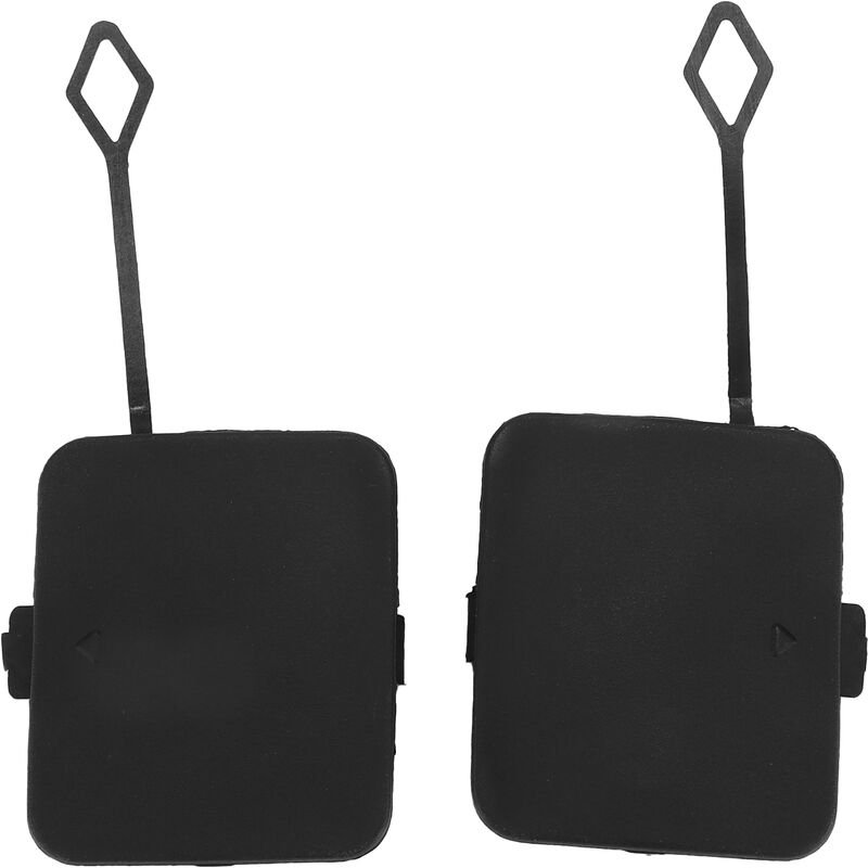 Ej.Life Capuchon de couverture de crochet de remorquage de pare-chocs  arrière 2 pièces 51127272415 ABS de remplacement noir pour X3 F25 2011-2014