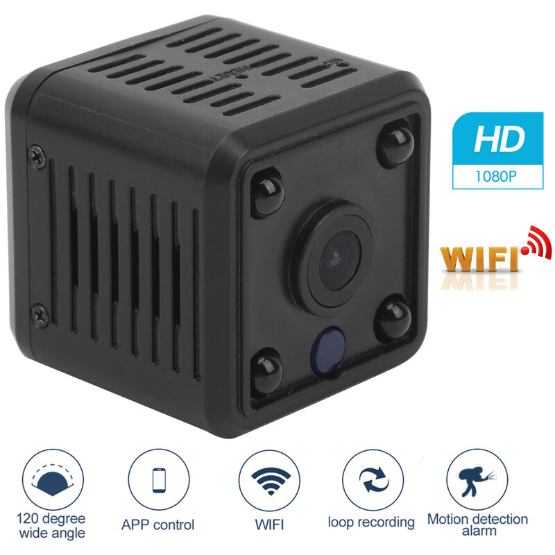 4€09 sur Webcam HD1080P Sans fil WIFI Vision nocturne IR Carte TF