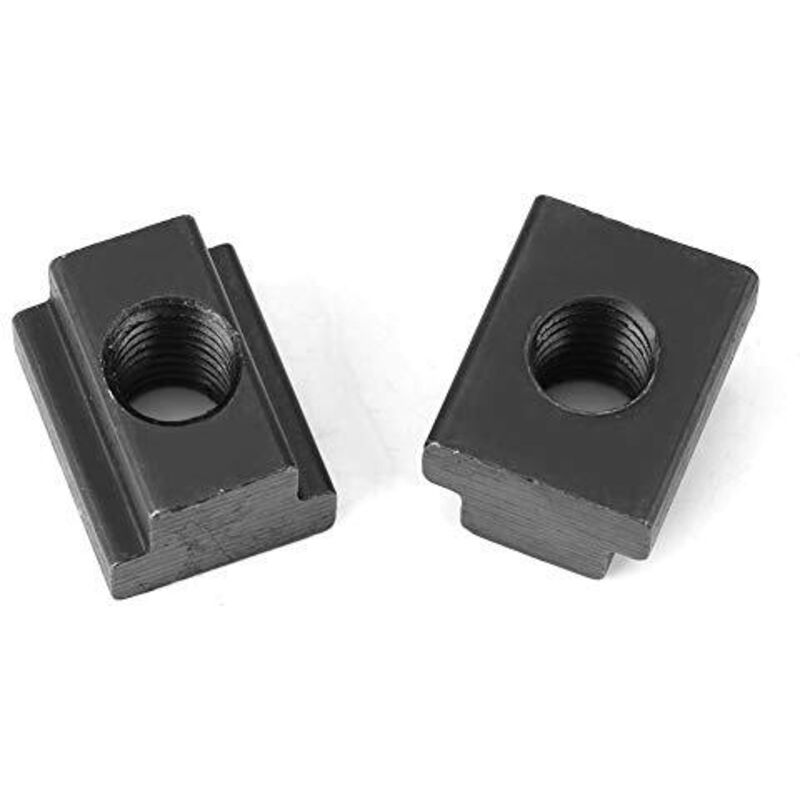 Écrous à Rainure En T JAdeshay – Acier Carbone M10 – Lot De 5 – Fins Noires Oxydées – Pour Profilés Alu
