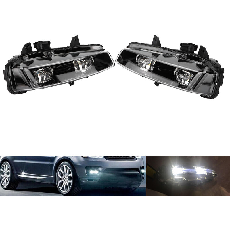 Paire De Caches Phares Antibrouillard Noirs Pour Range Rover Sport L494 2014-2017 - LR045049, LR045048