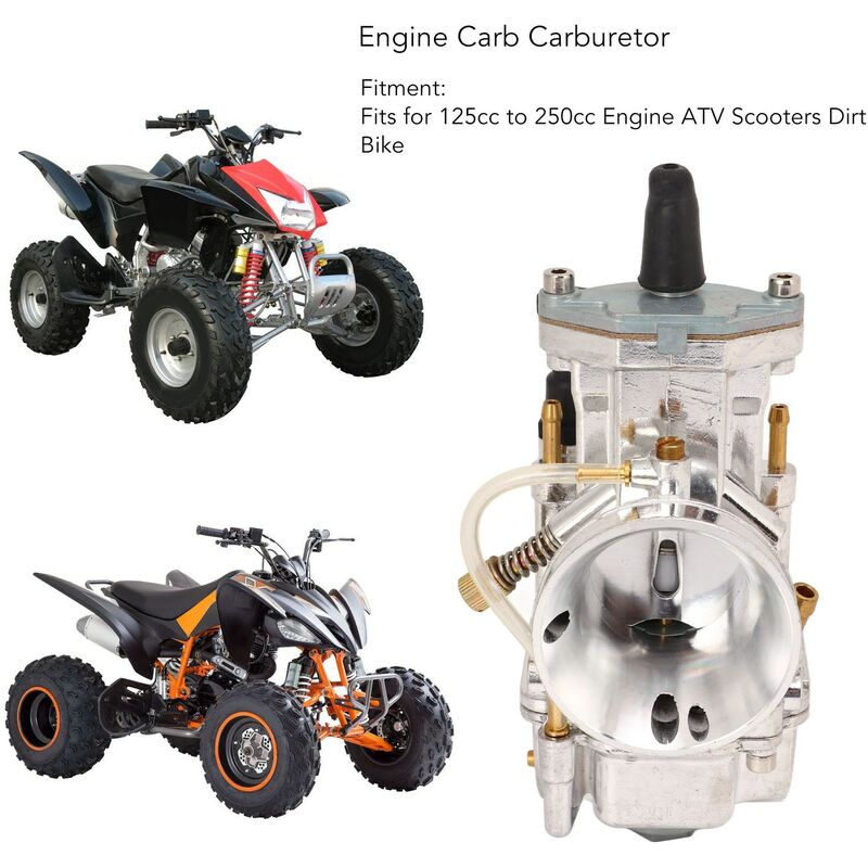 Carburateur de moto en alliage d'aluminium moteur à Jet de puissance Carb  carburateur Assy pour ATV Scooters Dirt Bike QUAD