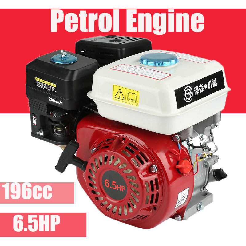 Moteur 4 Temps 6,5 CV 168F OHV - Remplacement Universel - Faible Consommation - Réservoir 3,6L - Pour Générator, Pompe à Eau