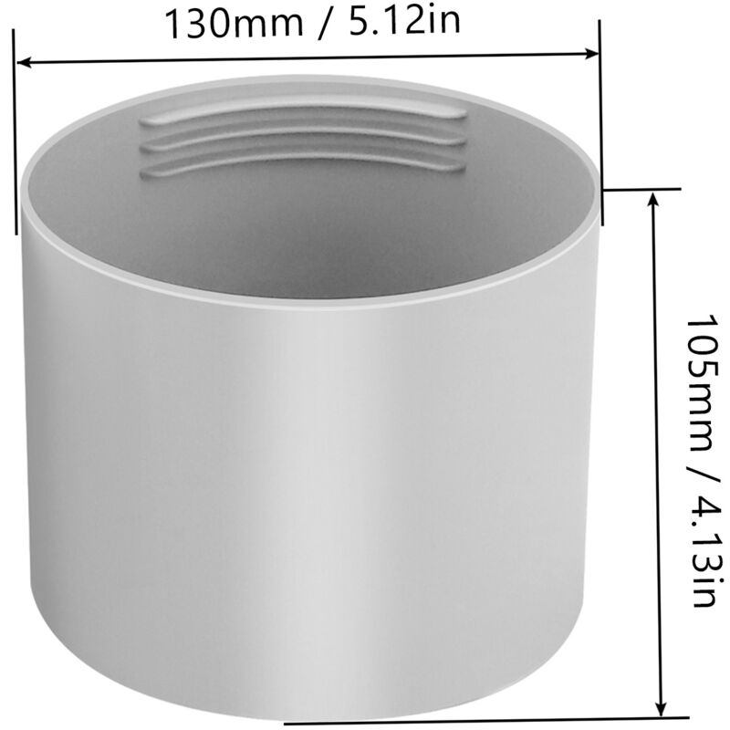 Adaptateur Tuyau Climatiseur Mobile 130mm - Raccord Fenêtre Universel Avec Filetage Et Étanchéité Renforcée