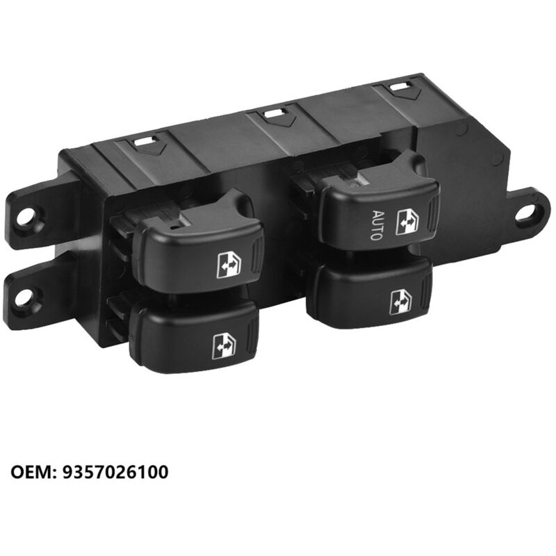 Cache Commutateur Lève-vitre Hyundai Santa Fe 2019-2022 - Lot De 4 - Fibre De Carbone ABS - Accessoire Intérieur Voiture
