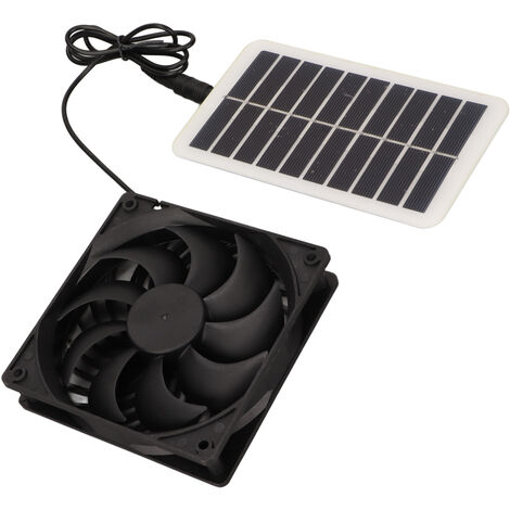 Ventilateur D'Extraction Solaire 15W Portable - Élimine Odeurs, Économie D'Énergie Pour Serres, Poulaillers, Maisons D'Animaux Et Camping-Cars