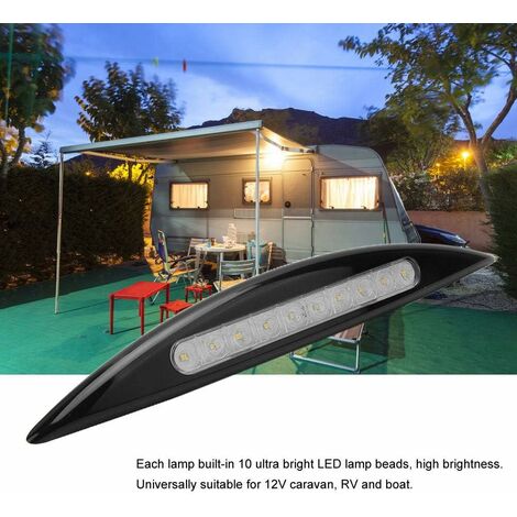 Lampe LED RV Étanche 12V/24V - 8W Pour Auvent Camping-Car | Éclairage Extérieur