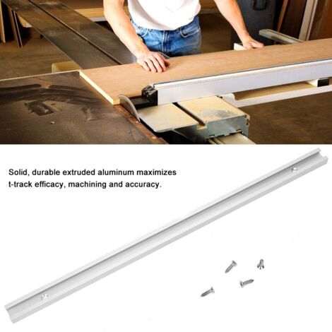 Rail En T En Alliage D'Aluminium 45mm – 800mm, Pour Scie à Table, Pousseur Et Accessoires De Travail Du Bois