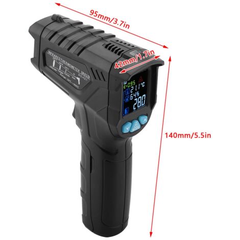 Thermomètre Laser Infrarouge Pistolet MESTEK IR02C - Mesure Température Et Humidité