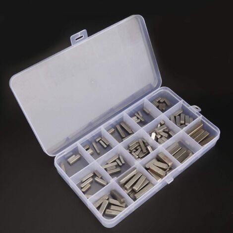 Jeu De 140 Clés à Clavettes (Feather Keys) Parallèles - Diamètres 3/4/5/6 Mm - Pour Arbres D'Entraînement