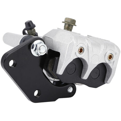 LetCart Étrier De Frein Arrière 100-125CC – Alliage Aluminium Argent/Noir – Pour Moto & Quad 100-125 Cm³