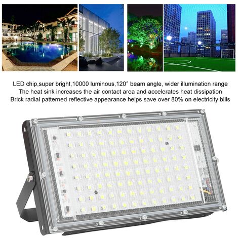 Ej.Life Projecteur LED 100W Super Lumineux 10000 Lumineux Angle de Faisceau  120° Projecteur Blanc
