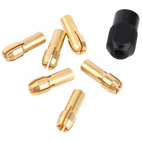 20 Pièces Pinces De Serrage En Laiton – Pour Mandrin Perceuse – 1/32" à 1/8" – Autoserrant – Outil Précision