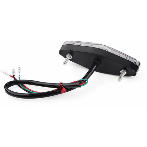 Feu Arrière Moto LED 12V, 15 LEDs, étanche - Feu Stop Et Position Intégrés, Universel - 4