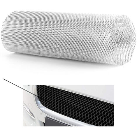 Ej.Life – Grille de calandre universelle en alliage d'aluminium 100x33cm – Maille 6x3mm – Anti-corrosion et étanche – Installation facile