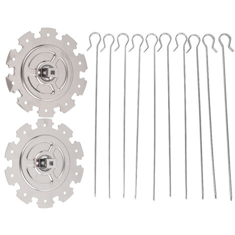 Lot De 20 Brochettes En Acier Inoxydable Pour Grill – Longueur 20 Cm, Forme Carrée, Lavables Au Lave-vaisselle