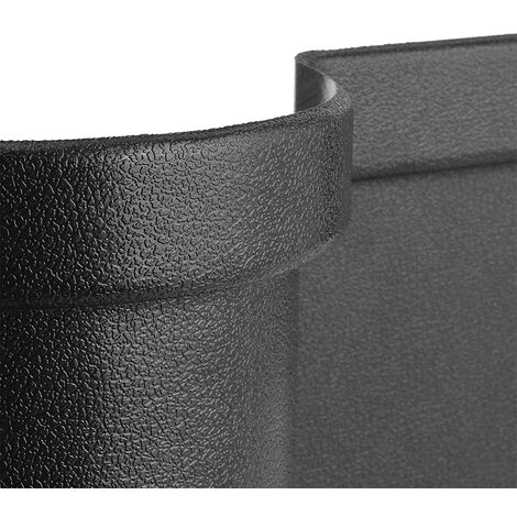 Lot De 2 Plateaux Rangement Cuir Synthétique - 4 Compartiments - Noir - Pour Clés, Téléphone, Bijoux