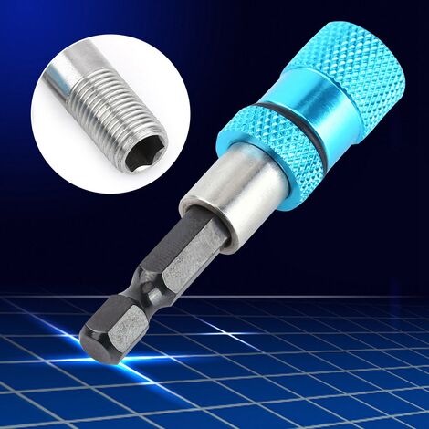 Lot De 10 Porte-embouts Magnétiques Hexagonaux 1/4" - Rallonge Pour Tournevis/percenseuse - Acier Carbone