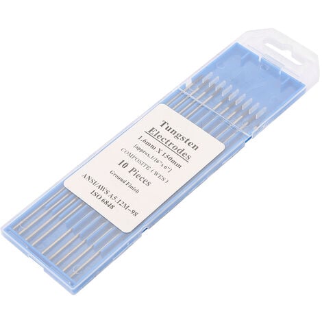 10Pcs 1.0/1.6/2.4Mm Électrodes De Soudure De Tungstène, Lanthanated  Electrode