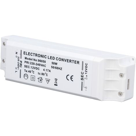 Jeffergarden 500mA 1X3W LED Driver Alimentation Driver Connecteur Lampe LED  Transformateur Entrée AC95265V Sortie 24VDC