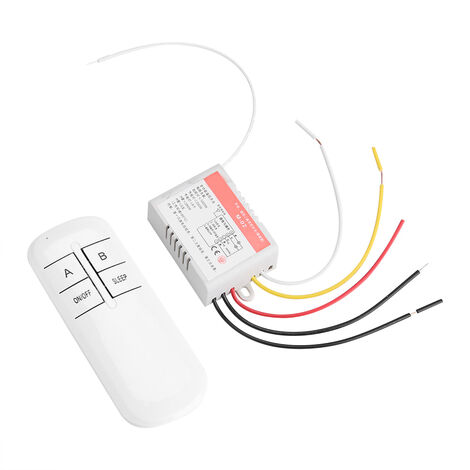 EJ.LIFE 220V Lumière Lampe Contrleur Récepteur metteur Télécommande Sans Fil Commutateur Système 2 Canaux