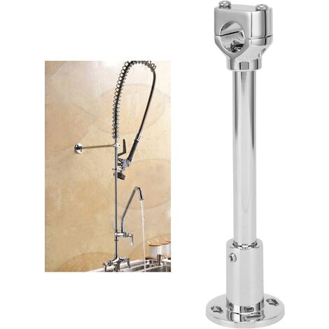 Barre D'extension Pour Douche Ronde En Acier Inoxydable 30 Cm - Compatible Système 18mm, Couleur Noir, Blanc, Gris, Chromé