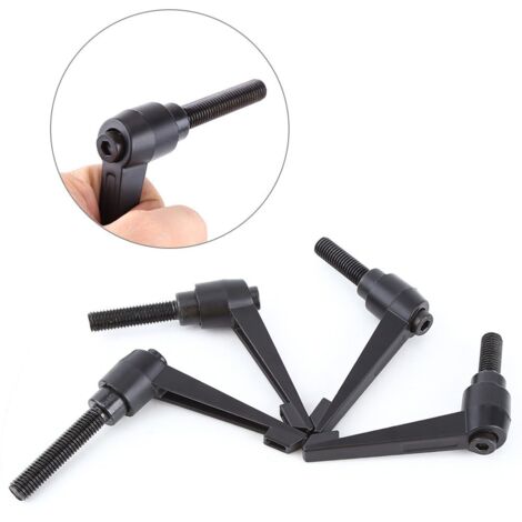 sourcing map 4Pcs poignée tournante Machine volant mâle M10 Fileté machines fraisage tige