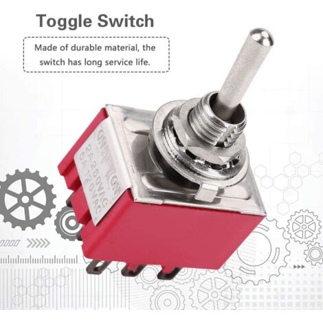 Interrupteur à Bascule Momentané 2 Broches - 5A 250V, 12 Mm, Pour Automobile, Contrôle Industriel