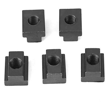 Lot De 4 écrous à Fente En T Acier Noir Oxydé - Filetage 1/2-13, Pour Table 5/8, Marque Wulankd