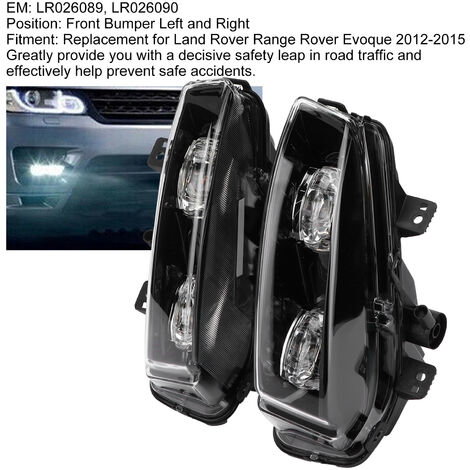 Phares Antibrouillard LED Avant Pour Mercedes Classe C W204 (2008-2010) - 2 Pièces, Remplacement Pare-chocs
