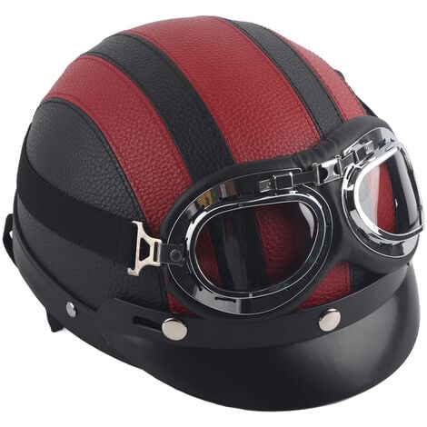 casque moto,casque moto homme， casque integral Lentilles doubles certifie  EcE/3c/DOT Rouge+Blanc