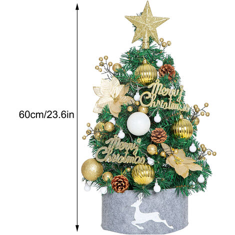 Petit Sapin De Noël Artificiel De 60 Cm, Décoration De Noël Avec