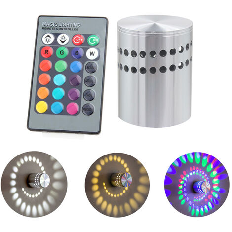 Ej.Life Applique Murale Interieur LED Effet Moderne 3W en Aluminium Lampe de Mur Decorative (RGB) (1/5)