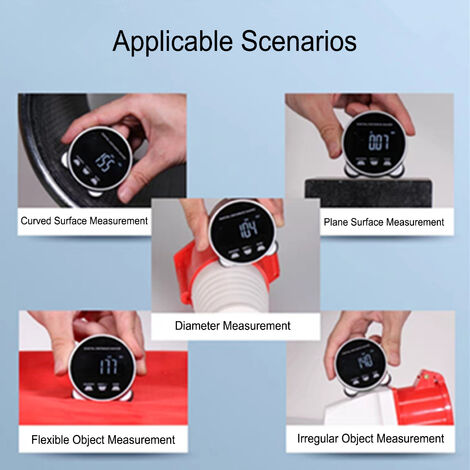 Jauge De Distance Numérique LCD Rechargeable – Mesure Précise Linéaire, Courbe, Circulaire Jusqu'à 200 M