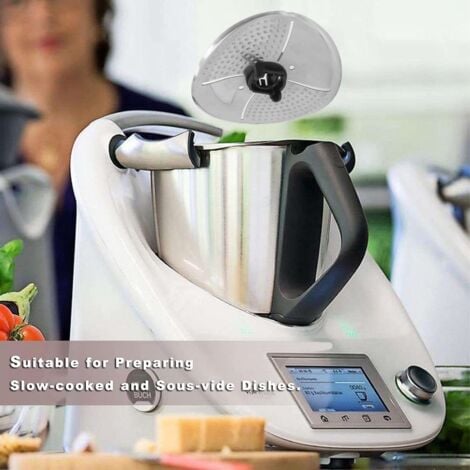 Rosvola Couvercle protection des lames pour Thermomix TM5 TM6 TM31, Couvercle de Lame en Acier Inoxydable, Couvercle de couteau de mixage