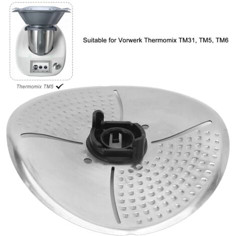 Rosvola Couvercle protection des lames pour Thermomix TM5 TM6 TM31, Couvercle de Lame en Acier Inoxydable, Couvercle de couteau de mixage