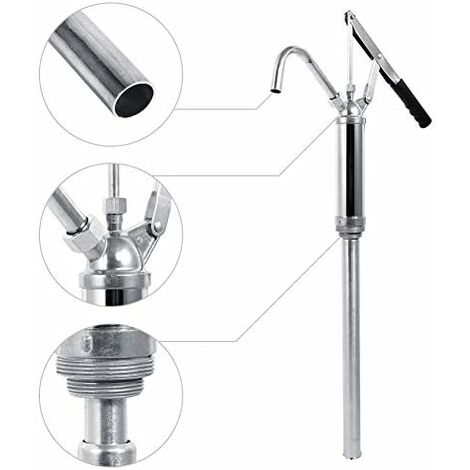 Pompe Manuelle Télescopique Wakects – Débit 20L/min, Longueur Réglable 46-91.5 Cm, Pour Fûts D'huile, Essence, Etc. - 7