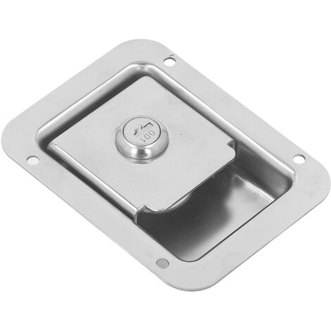 Ej.Life 304 acier inoxydable RV porte loquet boîte à outils serrure encastré avec 2 clés pour RV remorque camions de pompiers