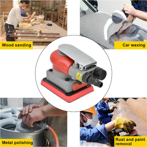 Ponceuse Orbitale à Air Aléatoire De 6 ", Ponceuse Pneumatique Professionnelle Poussière