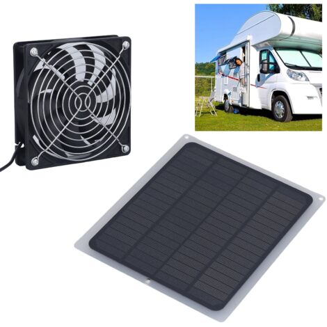 Kit De Ventilateur à Panneau Solaire, Ventilateur D'échappement Portable étanche | Ventilateur D'extraction à énergie Solaire Pour Serre, Maison Pour
