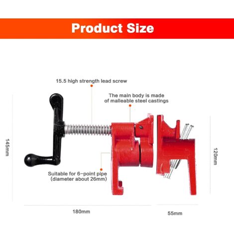 Serre-joints En C - Lot De 4 - Acier Galvanisé - Ouverture 5-48mm - Pour Bricolage Et Menuiserie