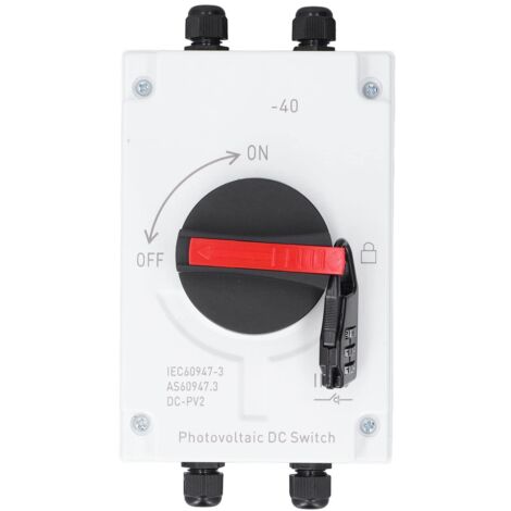 Ej.Life DC1000V 32A Boîte de Combinaison Solaire de Commutateur CC Photovoltaïque avec Connecteur Solaire pour Système D'alimentation Solaire (1/5)