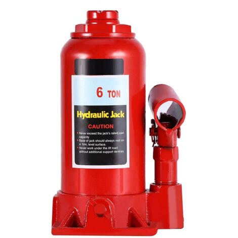 Rosvola Cric bouteille hydraulique 6 tonnes -rouge