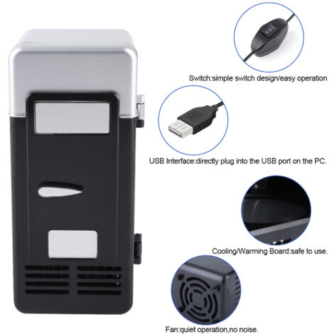 Ej.Life Mini réfrigérateur USB refroidisseur/réchauffeur boisson Bebe minibar réfrigérateur , Mini Réfrigérateur De Voiture, Frigo De Camping
