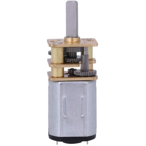 Ej.Life Moteurs de ventilateur électrique Nouveau N20 DC3V 6V 12V 50-2000RPM Réducteur de vitesse Moteur à courant continu avec boîte de vitesses en métal Moteur à engrenages excentrique Arbre de sort