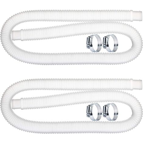 Ej.Life 2 pcs Tuyau De Rechange De Piscine 32mm, Pctuyau De Piscine, Tuyau de Remplacement de Pompe de Filtration de Piscine (1,5 M) pour Intex 300 330 530 1000 GPH (1/5)