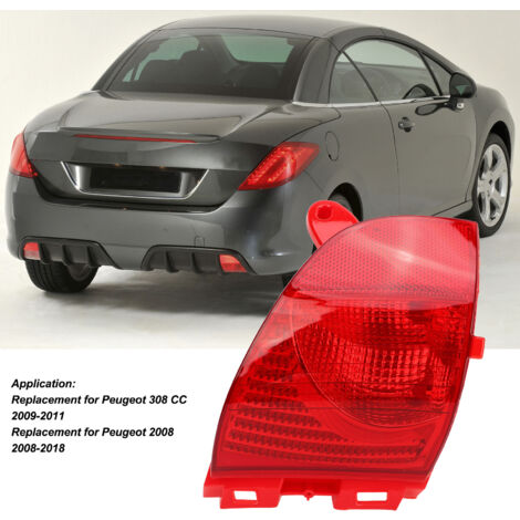 Ej.Life Feu Arrière De Pare-Chocs De Voiture Feu Arrière Feu Stop Pour Peugeot 308 Cc C3 2008 Citroen C3Xr 2009-2011 6350 Gj 6351 Gh - La Gauche