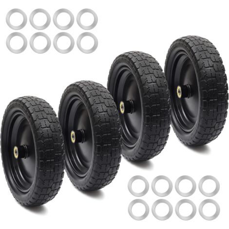 Ej.Life 4PCS Roue de camion, pneus en caoutchouc plein résistant aux perforations, 13 pouces, jusqu'à 120 kg (1/5)