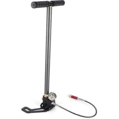Pompe à Pied Vélo Avec Manomètre – Hauteur 56 Cm, Compatible Presta Et Schrader, Pression Jusqu’à 8 Bar / 116 PSI - 4