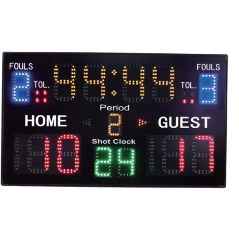 Tableau De Score électronique Portable Avec Télécommande – LED Rouge/vert, Pour Jeux En Intérieur (tennis, Basket, Etc.)